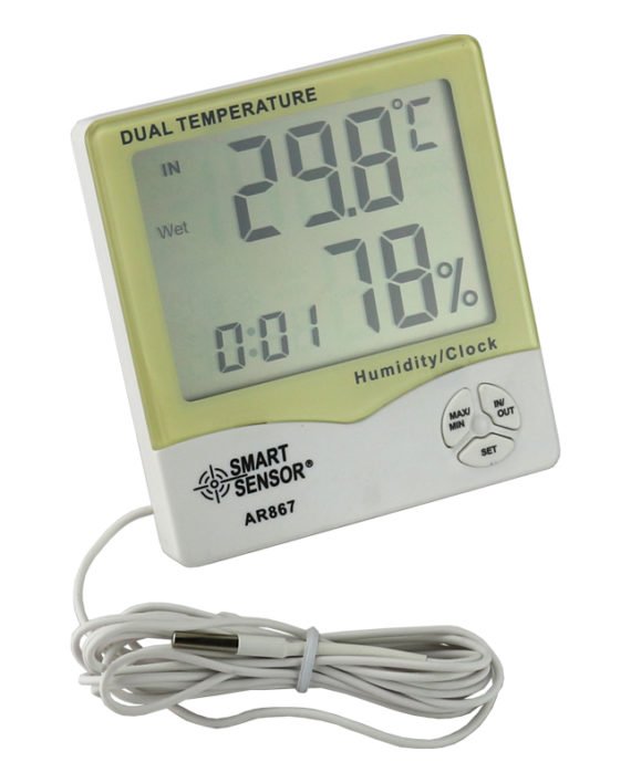 LCD Digital Hygrometer Thermometer Humidity Temperature Meter Pantone