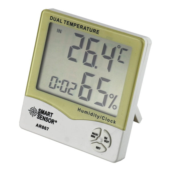 LCD Digital Hygrometer Humidity Indoor Outdoor Thermometer Temperature Monitor