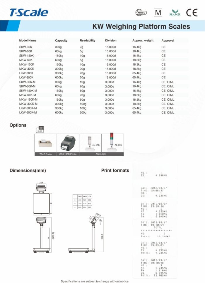 igital T scale brand platform scale 5g to 100kg