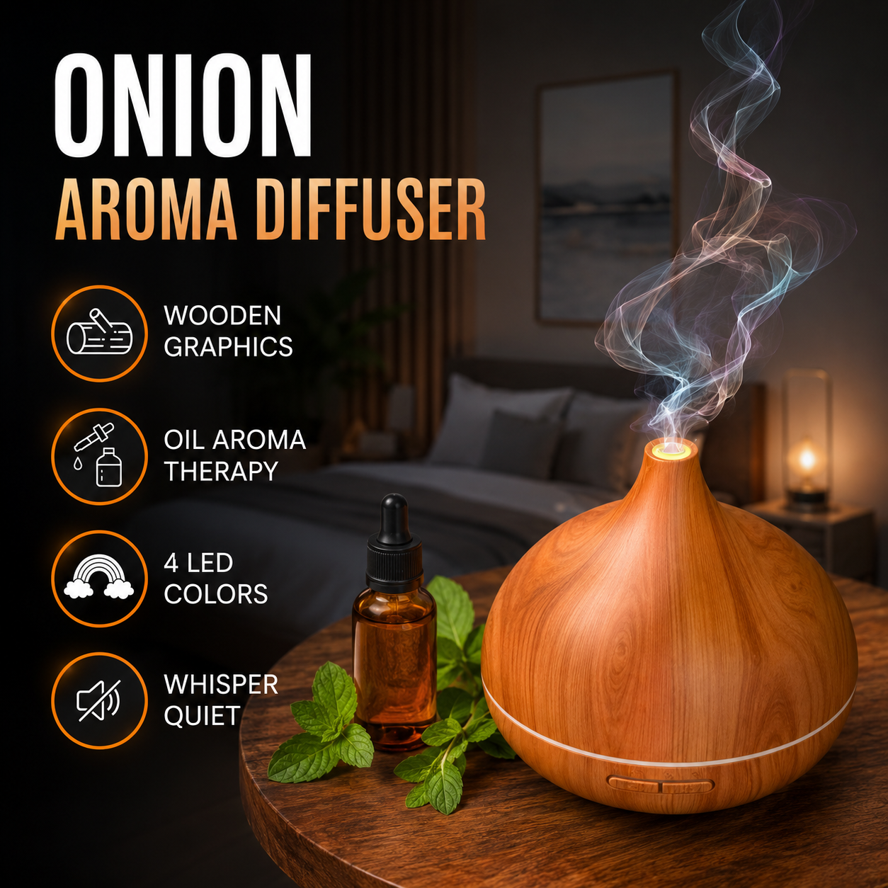 Aroma Diffuser In Bangladesh 400ML With essential oil Aroma Diffuser In Bangladesh