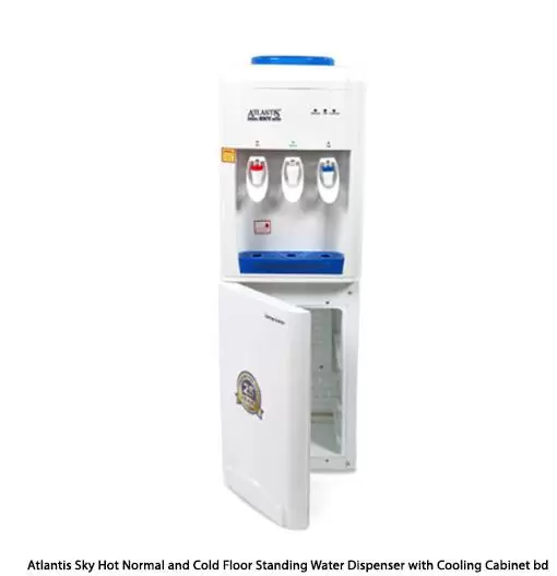 Hot Normal and Cold Floor Standing Water Dispenser with Cooling Cabinet