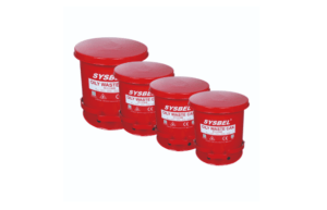 SYSBEL OSHA Standard 21 Gal Red Oily Waste Cans