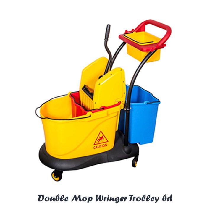 Double Mop Wringer Trolley