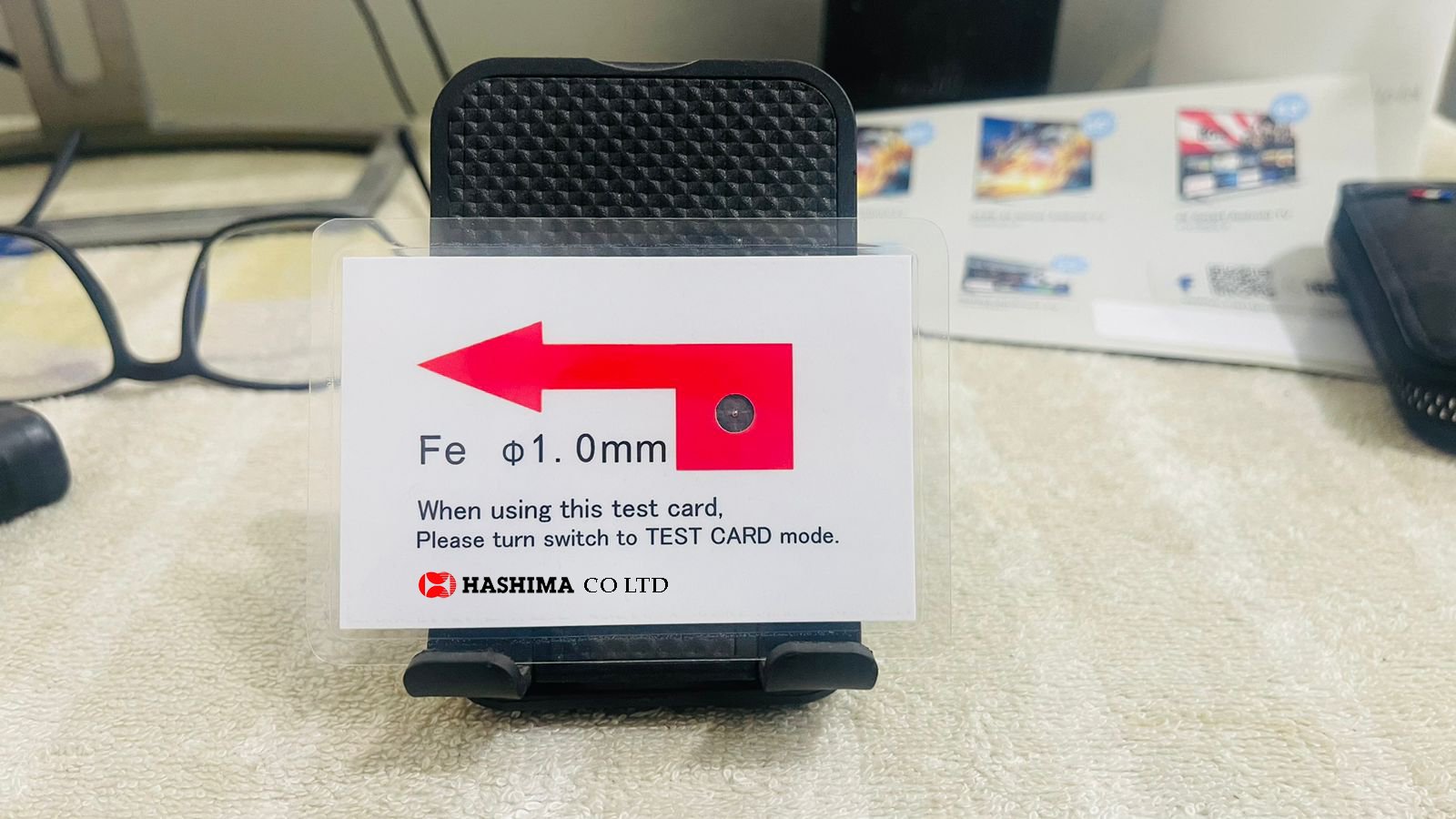 1.0mm Calibration Card for Calibrate Needle Detector Machine