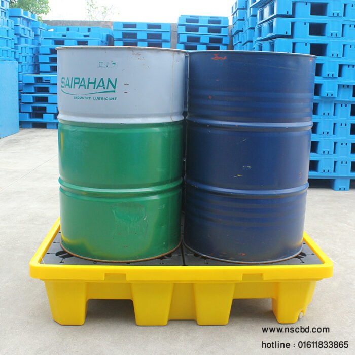 Double Drum Spill Containment Pallet SG-B2