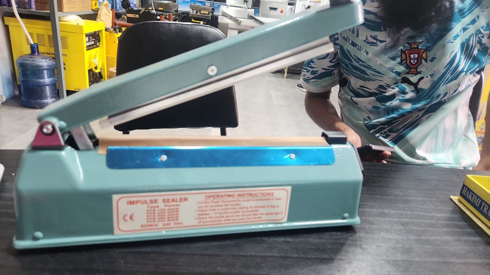 Impulse Heat Sealer Manual Bags Sealer Machine 1 Heat Sealer for Poly Bags