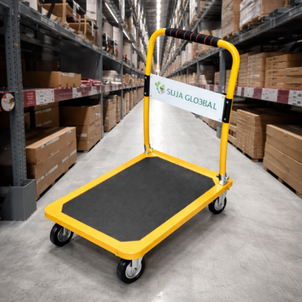 500Kg MS Body Heavy Duty Folding Platform Trolley In Bangladesh