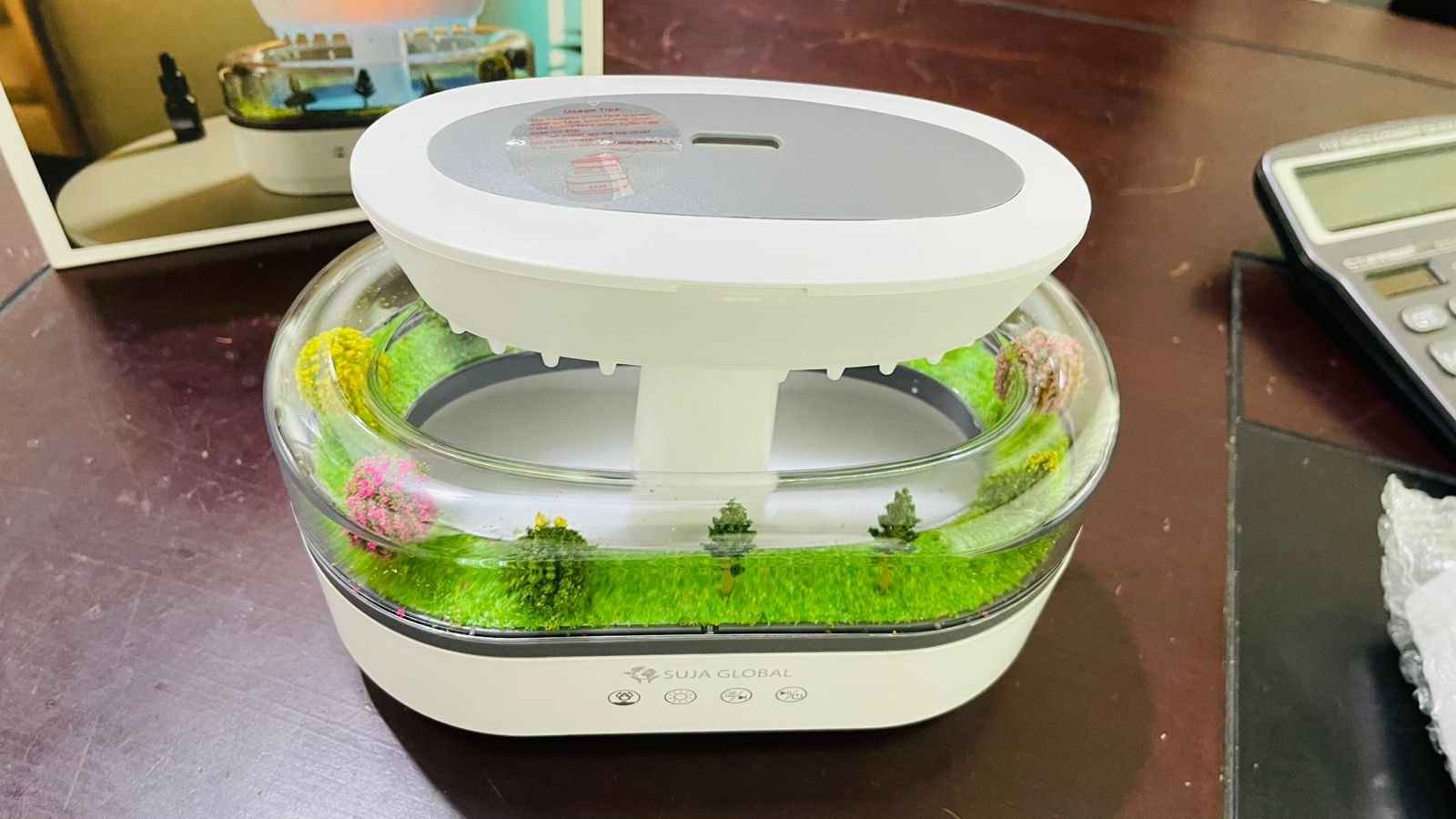 Smart Raindrop Aroma Diffuser with Rain Sound & LED Light