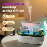Cloud Rain Aroma Diffuser 7 Colors Rainfall Humidifier with Rain Sounds 250ml Timer Raindrop Essential Oil Diffuers - Image 2