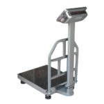 Weighing Capacity: 200 kg Minimum Weight: 400 g Division (Resolution): 20 g Platform Size: (19.5 × 15.5) Inch Floor to Platform Height: 4.4" Mounting Type: Foldable Monitor Stand Power Supply: 4V / 1.3A Machine Height: 34.5" Bumper Dimensions: Height: 20.5" Width: 19" Platform Material: Stainless Steel (SS) Top Plate, 0.5 mm Load Cell Capacity: 350 kg Self Weight : 8.5 KG Indicator : Type SS Back Display : YES Rechargeable battery operation supported Charging Cable Length: 48 Inch