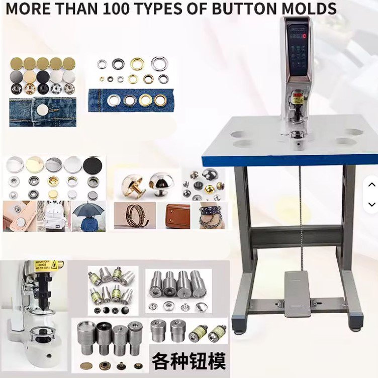 sg-t818ft snap button attaching machine,